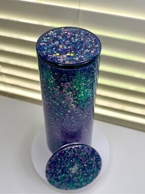Handmade Glitter mermaid snow globe tumbler